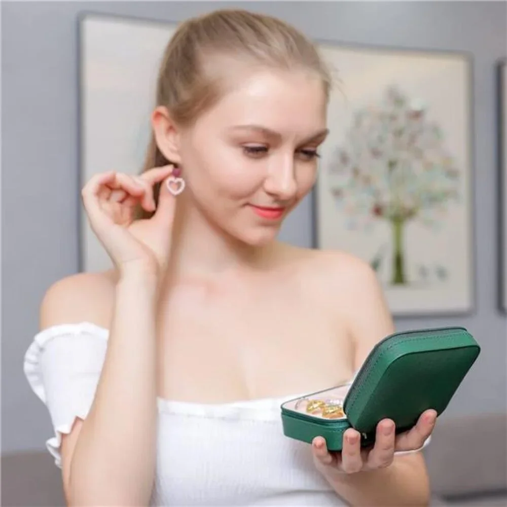 Travel jewelry case Travel jewelry box Travel Jewelry Organizer Small box Gift